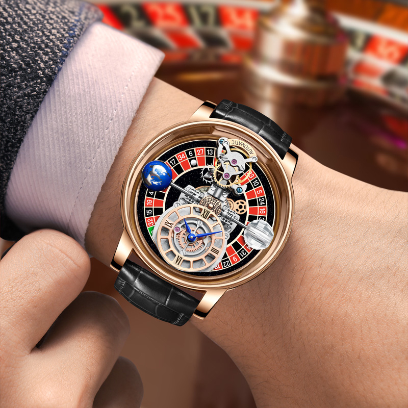 Russian Roulette Celestial Series Quartz Watch Men's Astronomical Casino Las Vegas Men's Watch