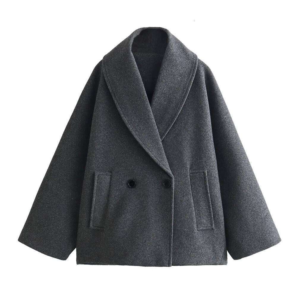 Women's Fashion New Blended Loose Coat