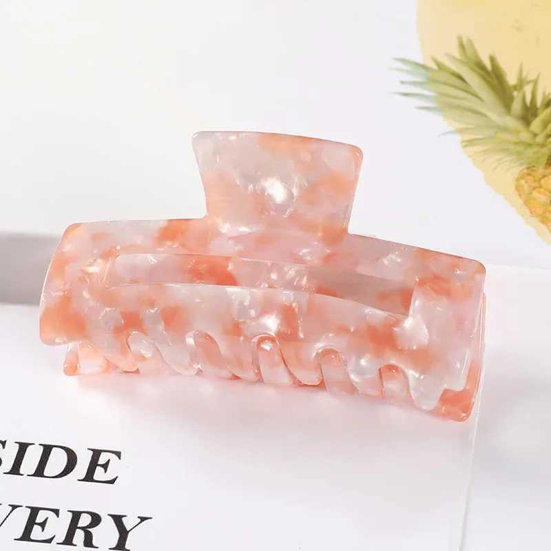 Vintage Hair Clip Simple Geometry Acetate Hair Claw Hair Clips for Women Girls Hair Accessories Hair Barrettes Crab Hair Clip Y250707