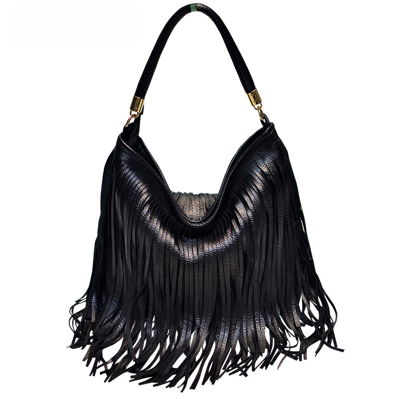 Tassel Bag Women's Handbag Soft Leather Messenger Bag