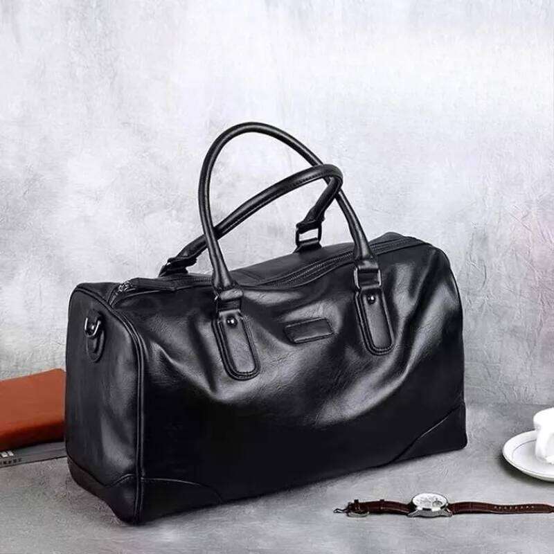 Large Capacity Handbags Top-Handle With Shoulder Strap Travel Tote Men Crossbody Bags Business PU Leather Handbag