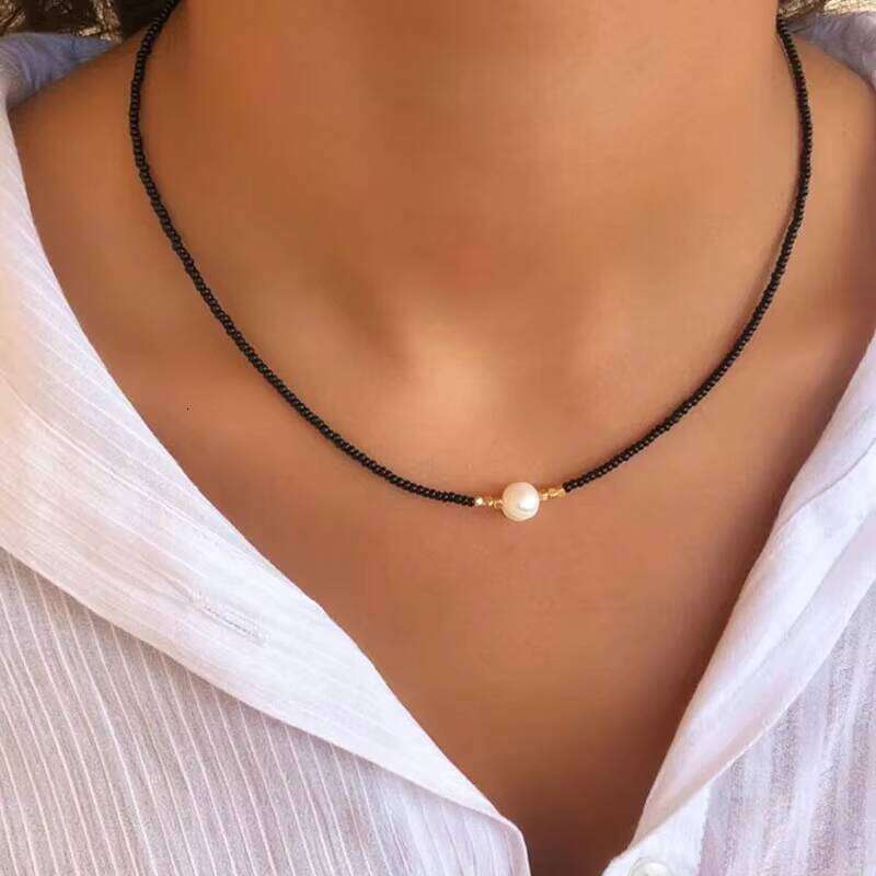 Bohemian Beaded Fashion Accessories Serenity Pearl Handmade Jewelry Necklace