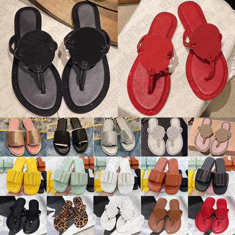 Designer sandals for women platform slippers flip flops diamond sparkling beach shoes free shipping sandale sandalen sandales patent leather blac