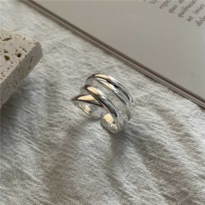 925 Sterling Silver Rings for Women Men Couple Minimalist Handmade Simple Interware Ring Party Jewelry Gift Prevent Allergies XJ250707
