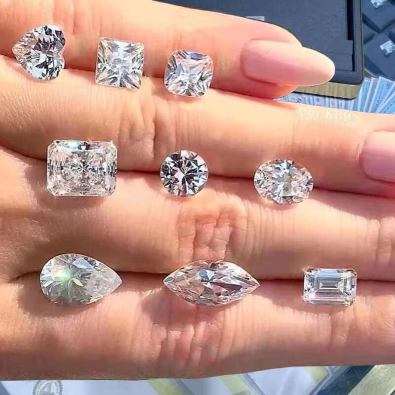 GIA IGI Certified Loose Lab Diamonds Big Carat Cushion and Marquise Cut Engagement Ring with Loose Lab Grown Diamond