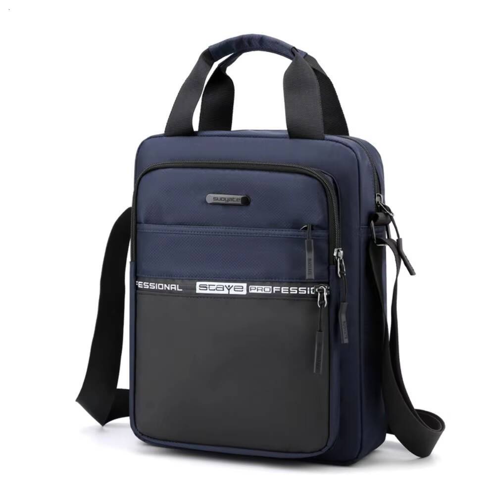 Mens Business Shoulder Fashion Casual Solid Color Large Capacity High Quality Oxford Cloth Waterproof Multifunctional Bag ddmynov