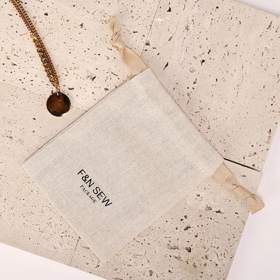 Linen Bag Cotton Drawstring Bag Jewelry Storage Pouch Bags gift bag factory sale soma package 250702