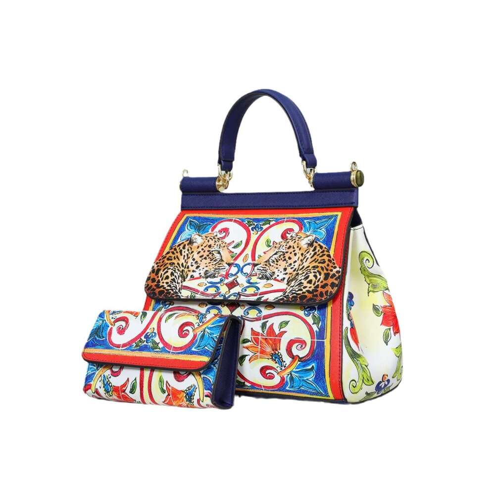 New Printed Two Piece Set Women S Texture Light Luxury Bag Guangzhou