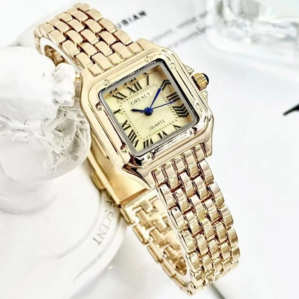 y Women Watch Fashion Square Wristwatch Casual Quartz Simple Rhinestone Ladies Clock Relogio Feminino Womens Watch 250707