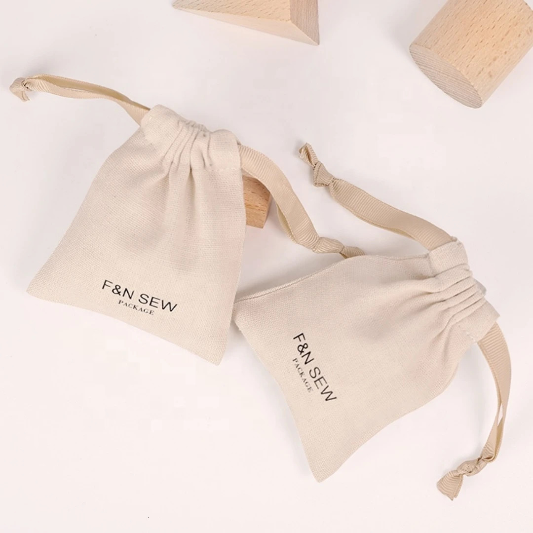 Linen Bag Cotton Drawstring Bag Jewelry Storage Pouch Bags gift bag factory sale soma package 250702