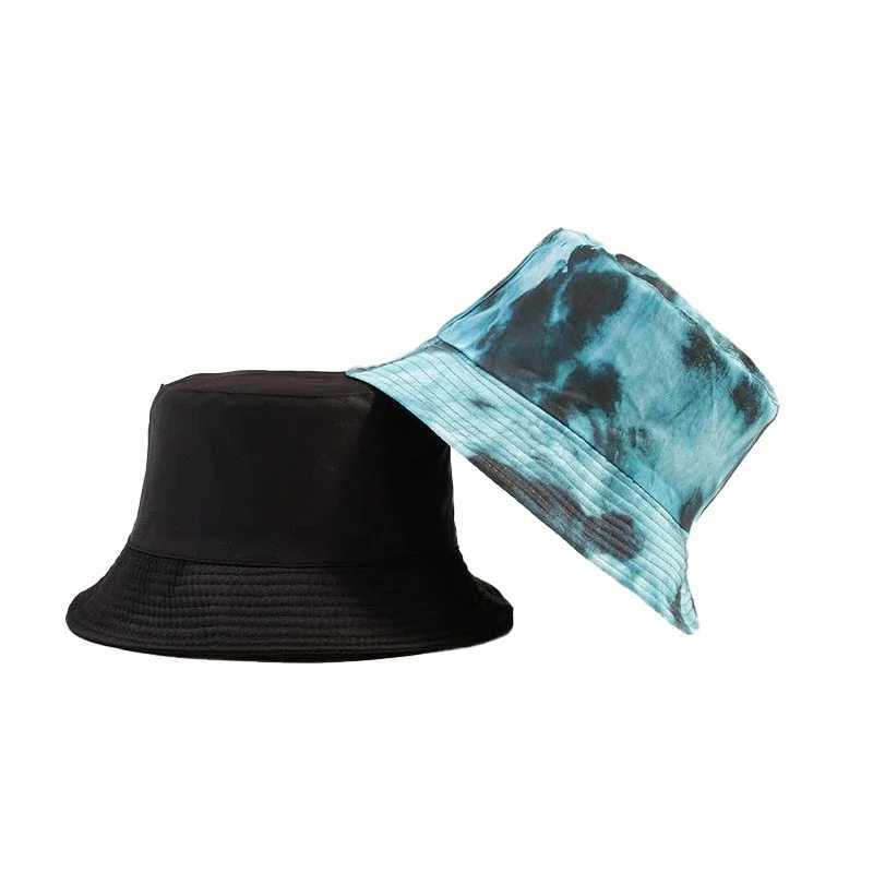 New Cotton Street Graffiti Mens Bucket Hat Double-Sided Hip Hop Outdoor Women Caps Beach Sun Protect Fishing Unisex Bonnet Y250707