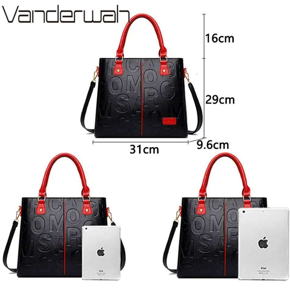 Hot Fashion Pu Leather Shoulder Messenger Bag Large Capacity Ladies Handbags Designer Crossbody Bags for Women 2025Totes