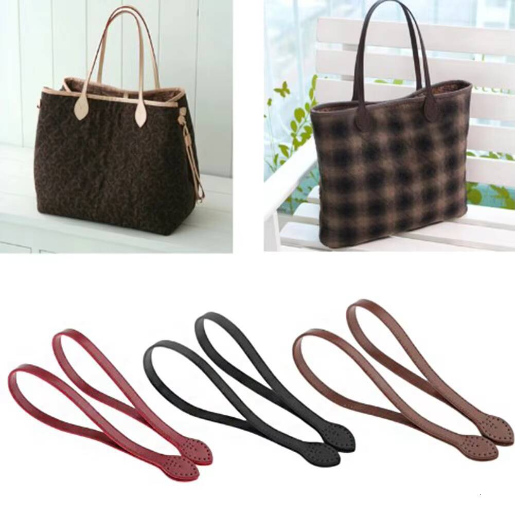 2Pcs 60cm PU Leather Handle Shoulder Strap Replacement Handbag Belt Straps For DIY Women Handmade Bag Accessories ddmynov