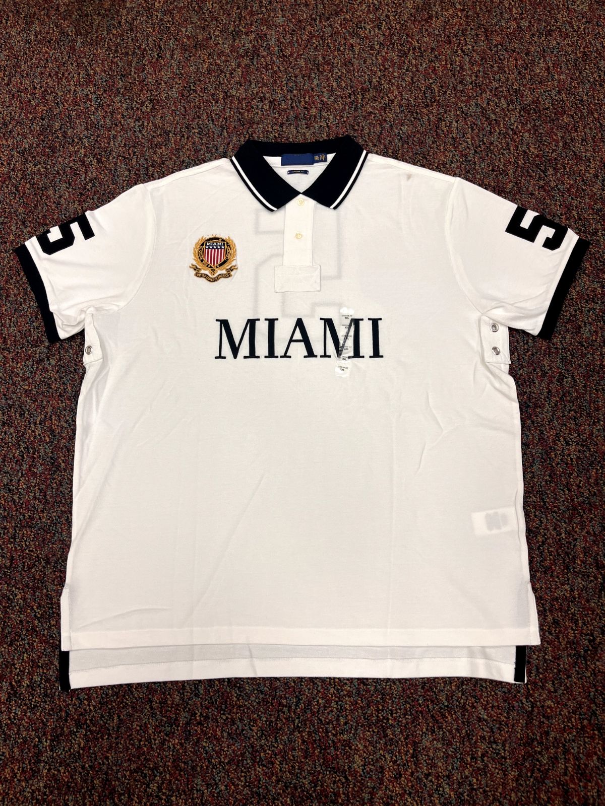 Designer polo MIAMI Short Sleeve Fit for CHICAGO High Quality 100% Cotton Men's Embroidery Technology Fashion Casual T-Shirt S-5XL