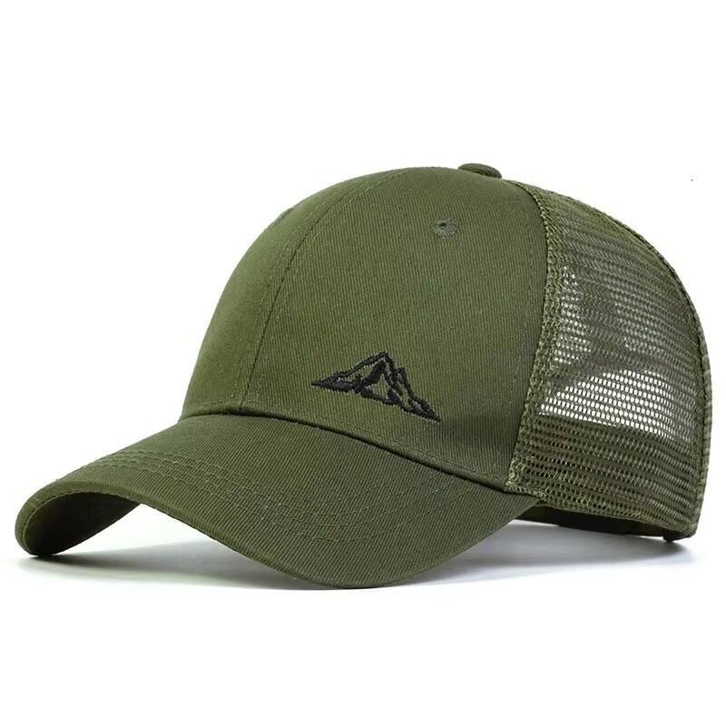Unisex Mountain Range Embroidery Baseball Net Caps Spring and Summer Outdoor Adjustable Casual Hats Sunscreen Hat ddmythur