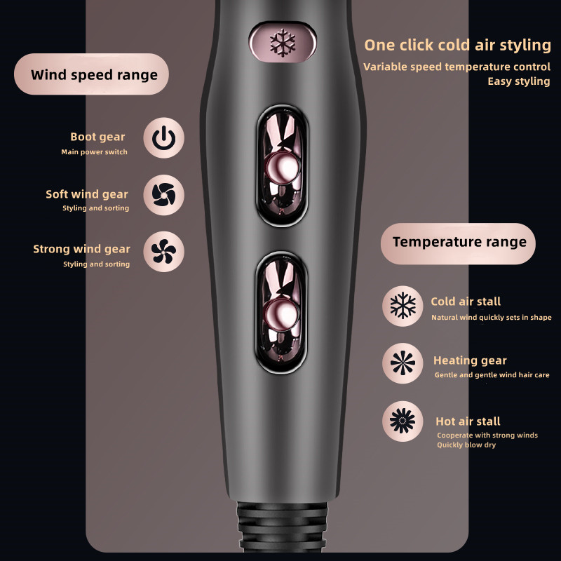 Professional Hair Salon Hair Dryer 3000W High-Power Strong Wind Speed Dry Blue Light Ion Mute Home Salon Hair Styling Tool