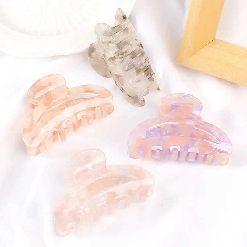 13 Colors Acetate Hollow Geometric Crab Claw Fashion Korean Womens Hair Clips Girls Barrettes Hairpin Headwear Z250707