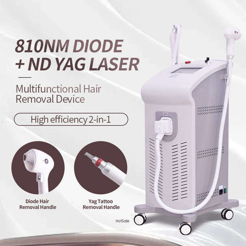 CE Approved 808 Diode Laser Permanent Hair Removal Machine Pico 2 in1 Nd Yag Picosecond Tattoo Removal Eyebrow Washing Machine