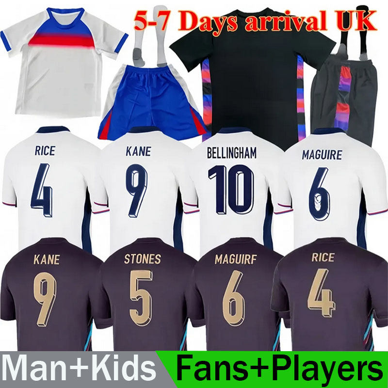 2025 2026 England football shirt SBELLINGHAM Retro Soccer Jersey RASHFORD KANE SAKA RICE FODEN National Team Home White Away Men Kid Women Men Kids Kit