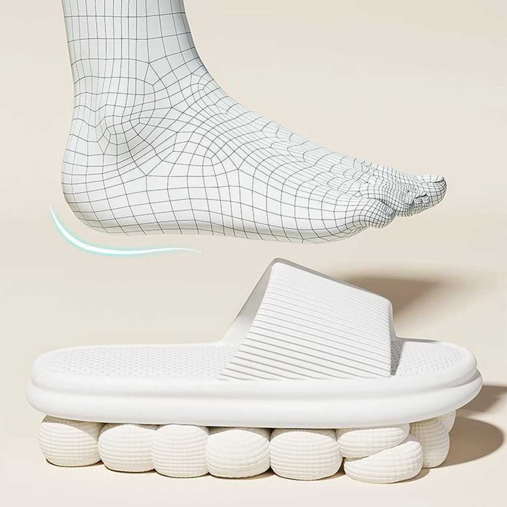 ZHIDA Thick Platform Cloud Slippers EVA Soft Sole Pillow Slides Summer Beach Flip Flops Women Non Slip Bathroom Home Slippers z250708WYLY