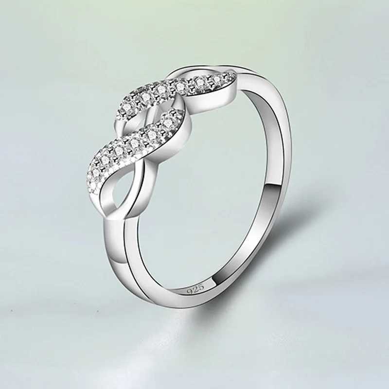 New Infinity Ring 925 Sterling Silver Eternity Ring Charms Best Friend Gift Endless Love Symbol Silver Rings for Women Jewelry XJ250707