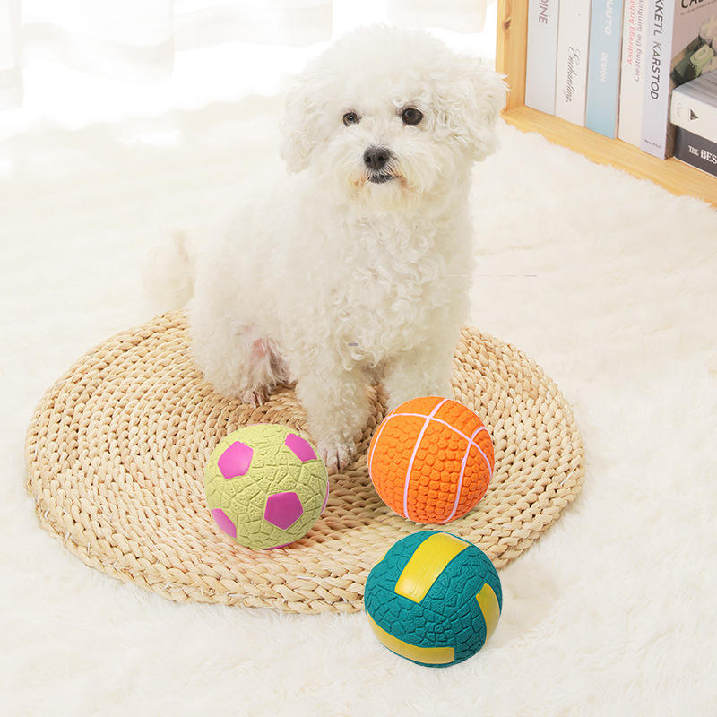 Squeaky Basketball Latex Dog Toys Wholesale New Sports Sustainable Dog Toys