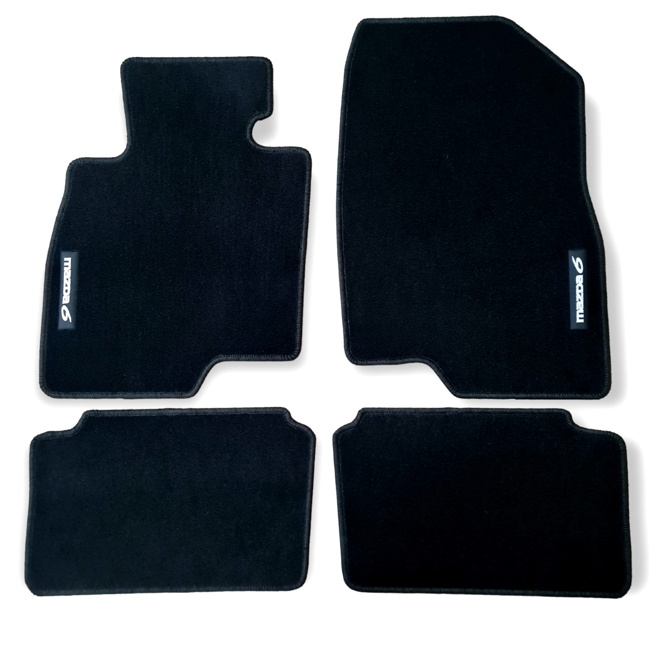 Car Floor Mats For Mazda 6 Sedan Velour Waterproof Black Carpet Rugs Auto Liners