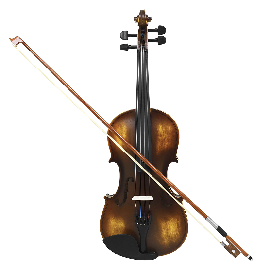 Hot Wholesale matte AV-207 Violin Cheap Prices Handmade Basswood Body Accessories 4/4 Solid Wood Material Violin With Case