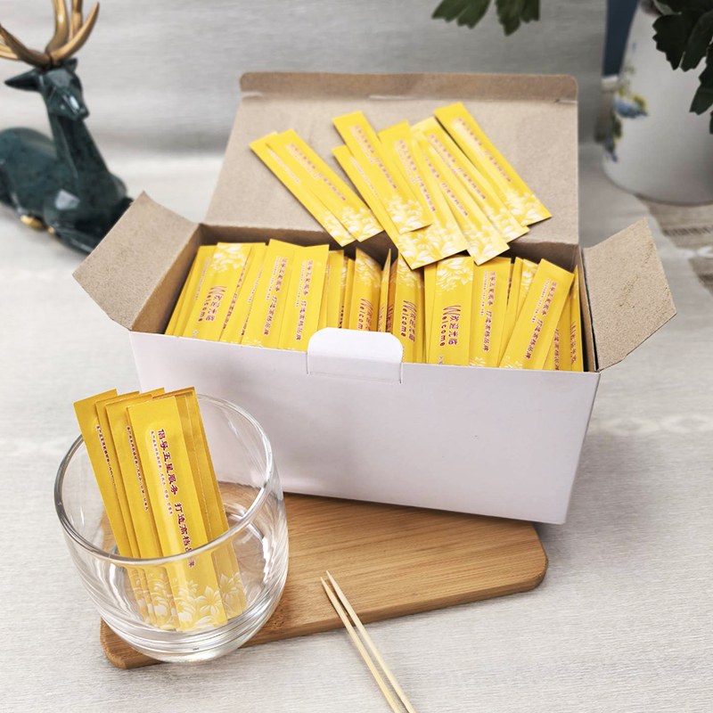 Mint Flavored Wooden Toothpicks with Individually Wrapped Packaging for Convenience