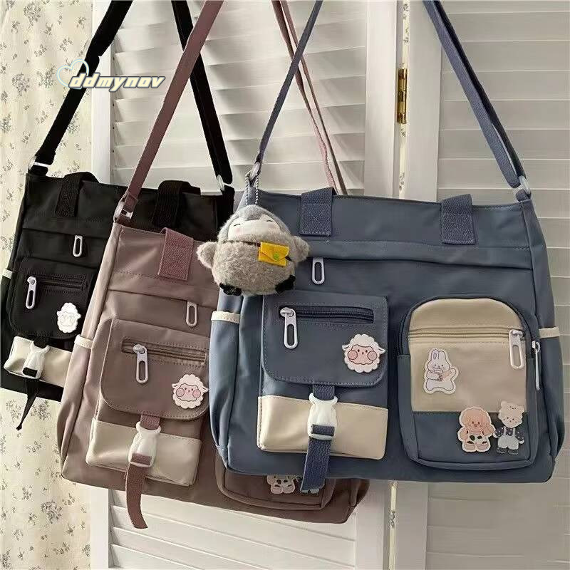 Waterproof Canvas Women Handbags Shoulder Nylon Ladies Messenger Bag Oxford Crossbody Tote Book Bags for Girls Satchels ddmynov