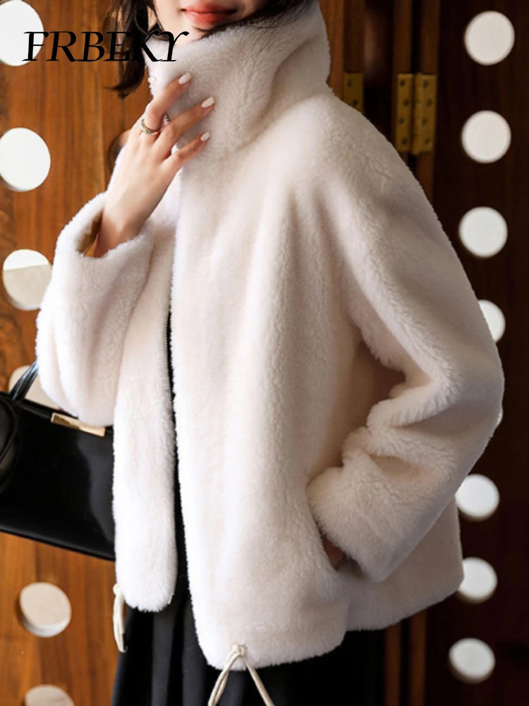 Jackets for Women Warm Zipper Jacket Padded Double-sided Fleece Warm Turtleneck Coat Faux Fur Coat Sweatshirt Womens Coat 250703
