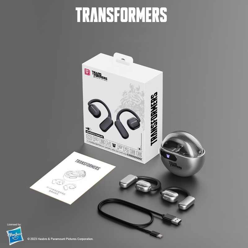 TRANSFORMERS Wireless Bluetooth Headphones Hi-Fi Stereo Noise Reduction OWS Earbuds Long Endurance Gaming Sports Earphone TF-T09