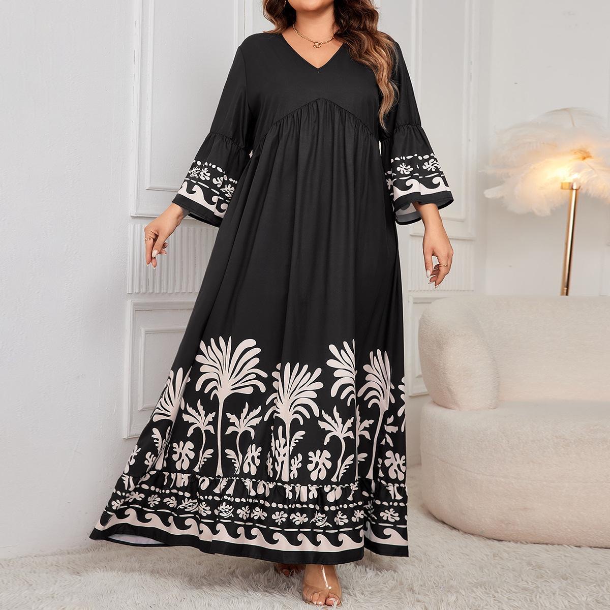 H8130Plus size women's ice silk summer loose slim long skirt cross back sexy short sleeve dress