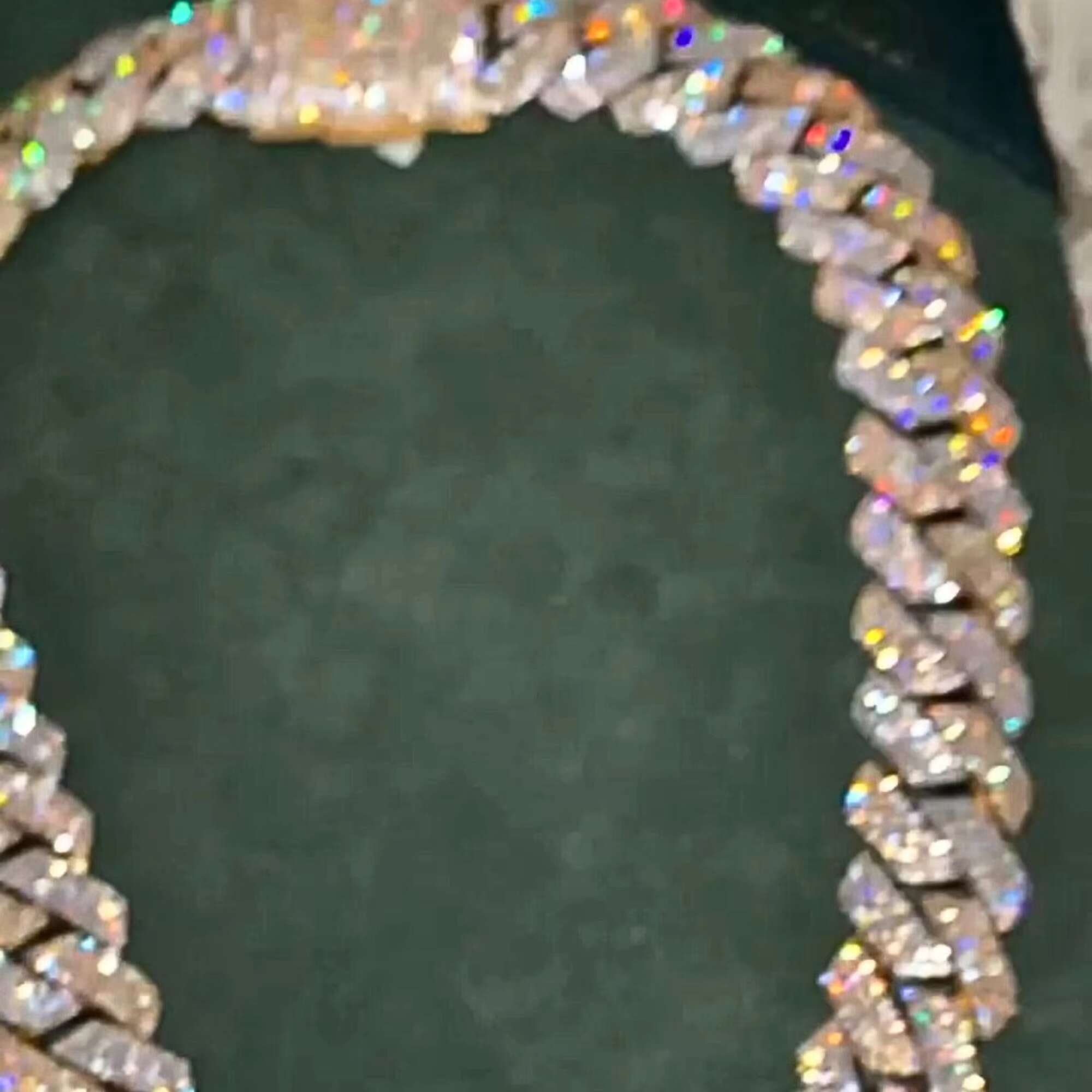 Best High Quality Customized 20 mm Cuban Link Moissanite Diamond Chain 925 Sterling Silver White Yellow Gold Diamond Chain