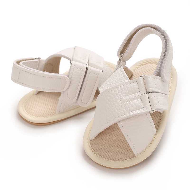 HAIZHIW Rubber Soft Sole Non-Slip Solid Color Toddler First Walker Baby Crib Newborn Baby Summer Sandals Infant Boy Girl Shoes R250707