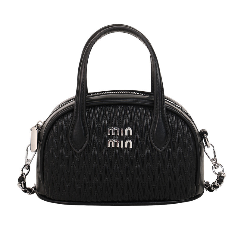 Designer High-End Feel for Women 2025 New Korean Niche Pleated Fashion Versatile Small Square Shoulder Crossbody Light Luxury Women's Bag