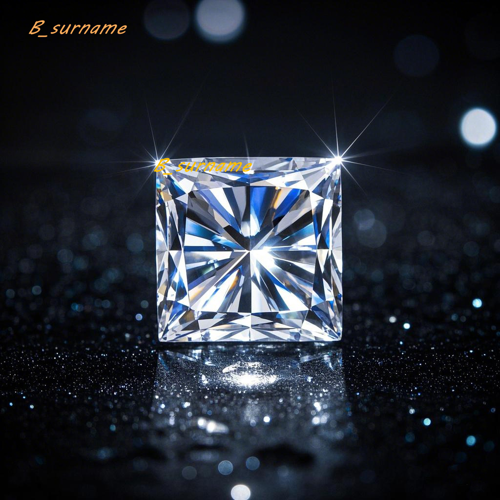 IGI Certificate CVD/HPHT 1CT-3CT DEF Color VVS/VS Clarify Square Princess Cut Lab Grown Diamonds Loose Diamonds Lab Diamonds