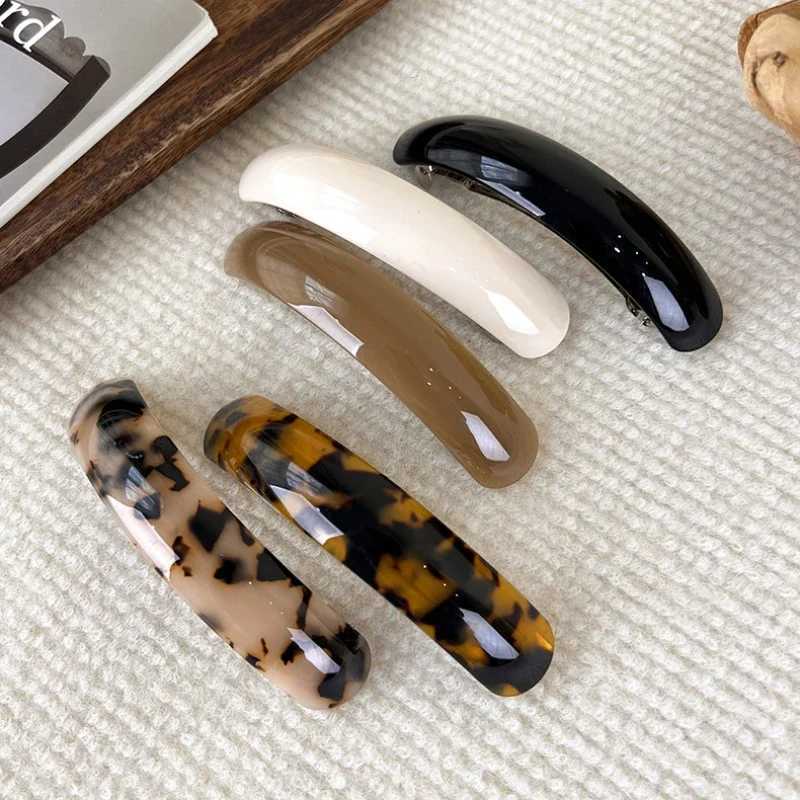 Retro Leopard Hairpins Spring Clip Colorful Acetate Hair Clips for Women Elegant Exquisite Barrettes Fashion Hair Accessories Z250707