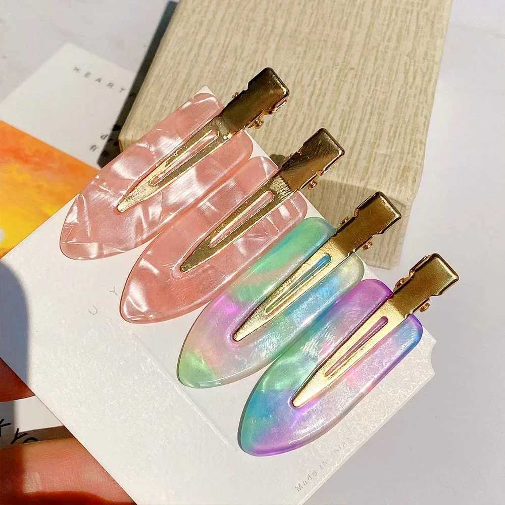 2020 Simple Wild Leopard Seamless Hair Clip Women Acetate Sheet No Bend Bangs Clip Duckbill Clip Hairpins Hair Styling Tool Y250707