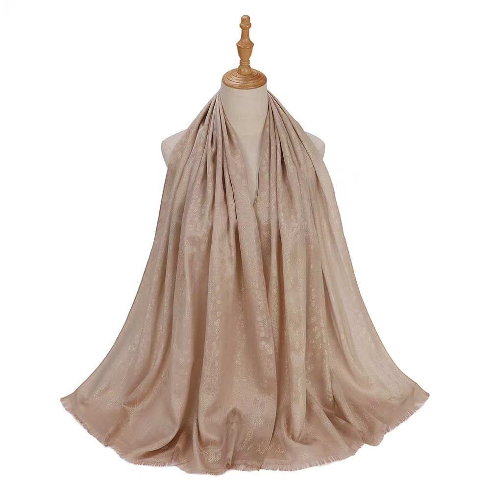 T1165 Silk Satin Scarf Malaysia Indonesia Pure Color Turban Scarf