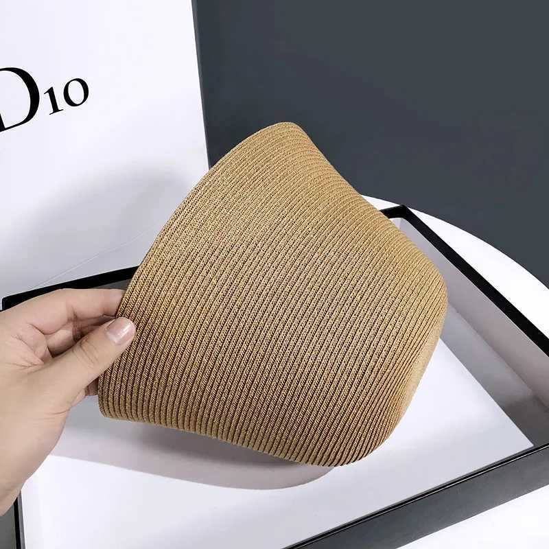 Summer Lace-up Mercerized Cotton Bucket Hats Women Summer Thin Sunshade Wide-brimmed Fisherman Cap Ins Casual Fashion Sun Hat Y250707