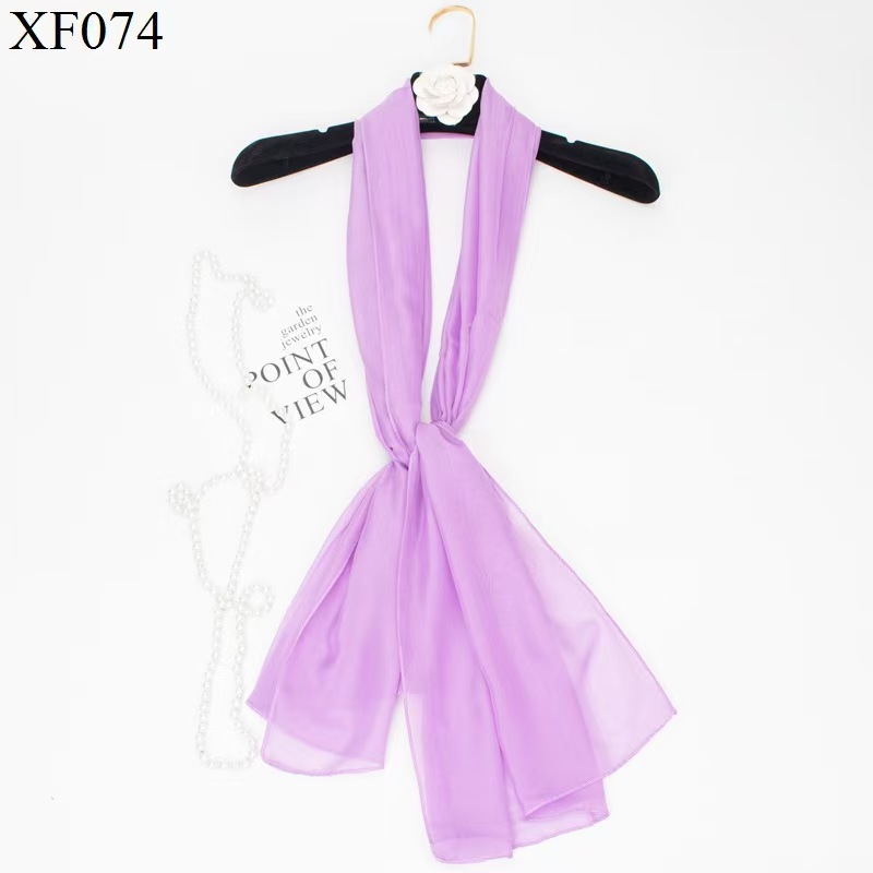K1274 Pure color chiffon scarf for women Dance catwalk scarf Square dance scarf decorative scarf wholesale