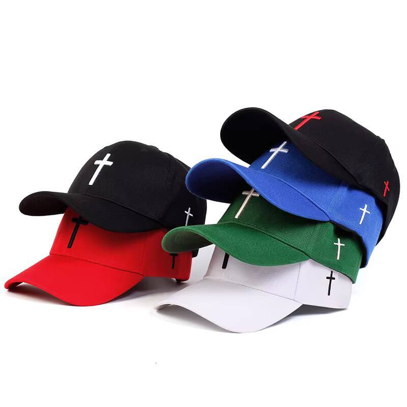 Unisex Cross embroidery Baseball Cap adjustable Golf Hat Cotton Snapback Caps Casquette Casual Hip Hop Dad Hats ddmythur