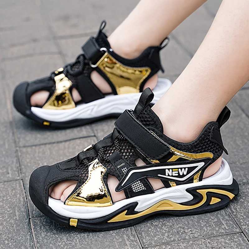 Children Boys Sandals Sport Beach Sandals Girls Sneakers Water Sandals Closed-Toe Outdoor Canvas Rain Flats Toddler/Little Kid z250708O63A