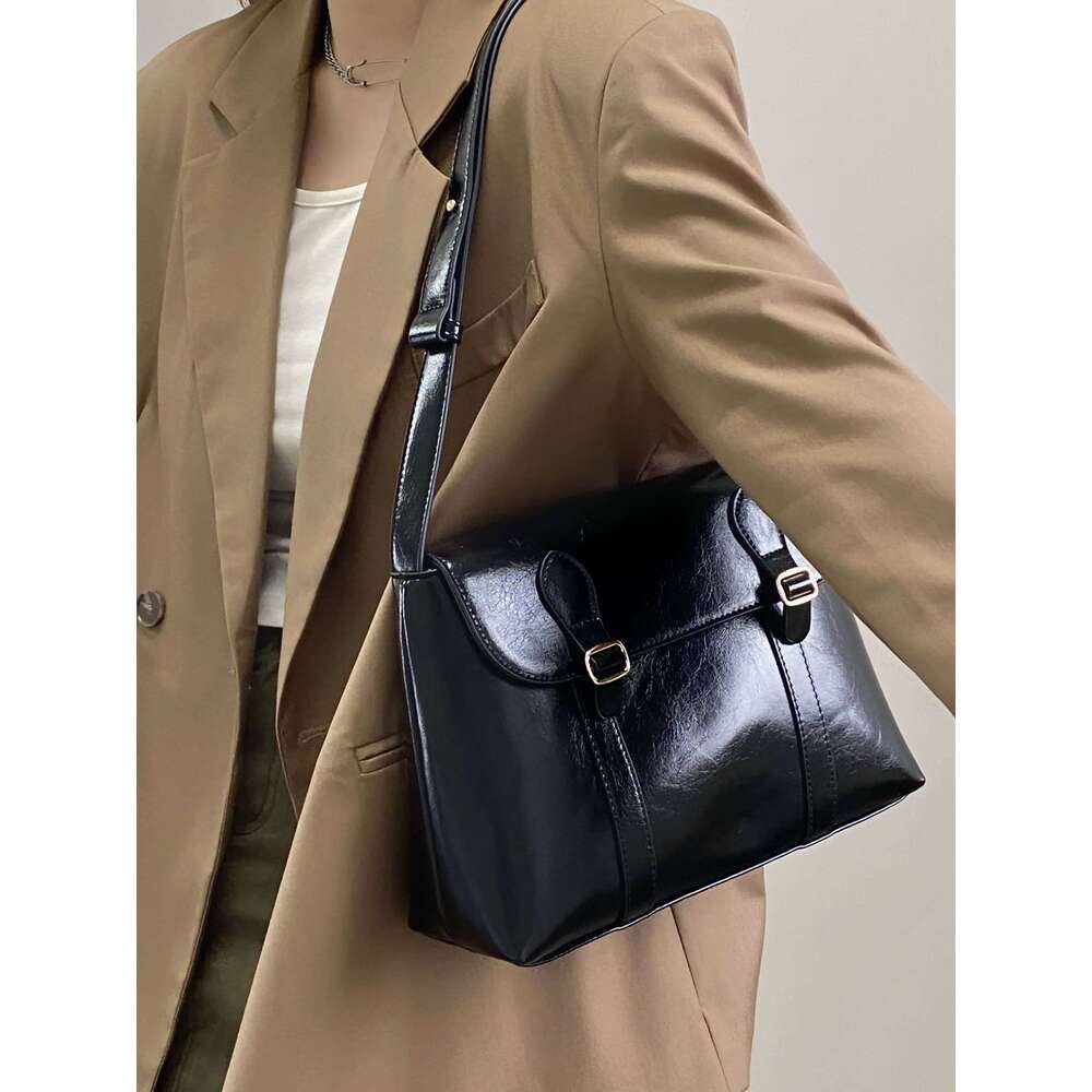 Vintage Women's Shoulder Large Capacity Ladies Tote Purse Handbags Pu Leather Female Messenger Bags College Girls Book Bag