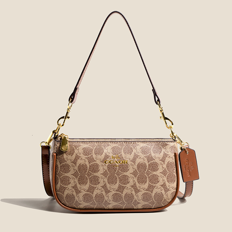 Designer High-End Feel for Women 2025 New Fashion Printed Shoulder Underarm Elegant Versatile Crossbody Light Luxury Women's Bag