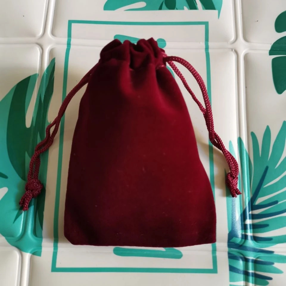 100pcs/lot Drawstring Velvet Bags 5x7 7x9 9x12cm Jewelry Charms Necklace Packaging Pouches Display Packing Gift Bags 250702