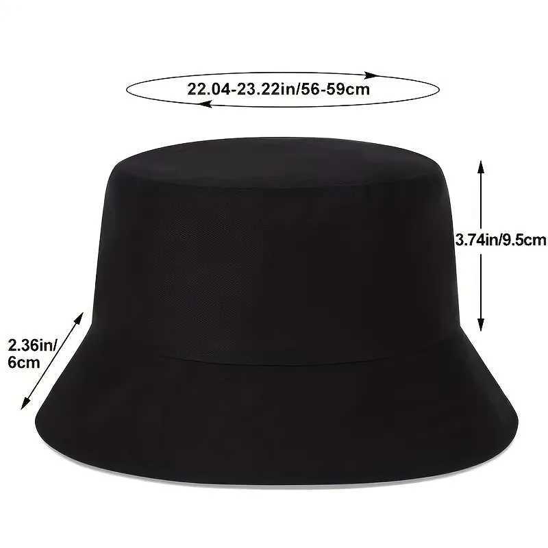 New Zealand All Blacks Printed Bucket Hat Breathable Sun Hat Outdoor Vacation Travel Foldable Fisherman Cap For Men Women Summer Y250707