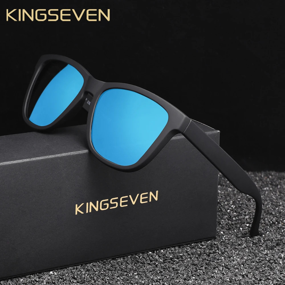Kingseven Fashion Mens Sunglasses Polarized UV400 Sunscreen Glasses Ultralight TR90 Women Fishing Driving Glasses 250707