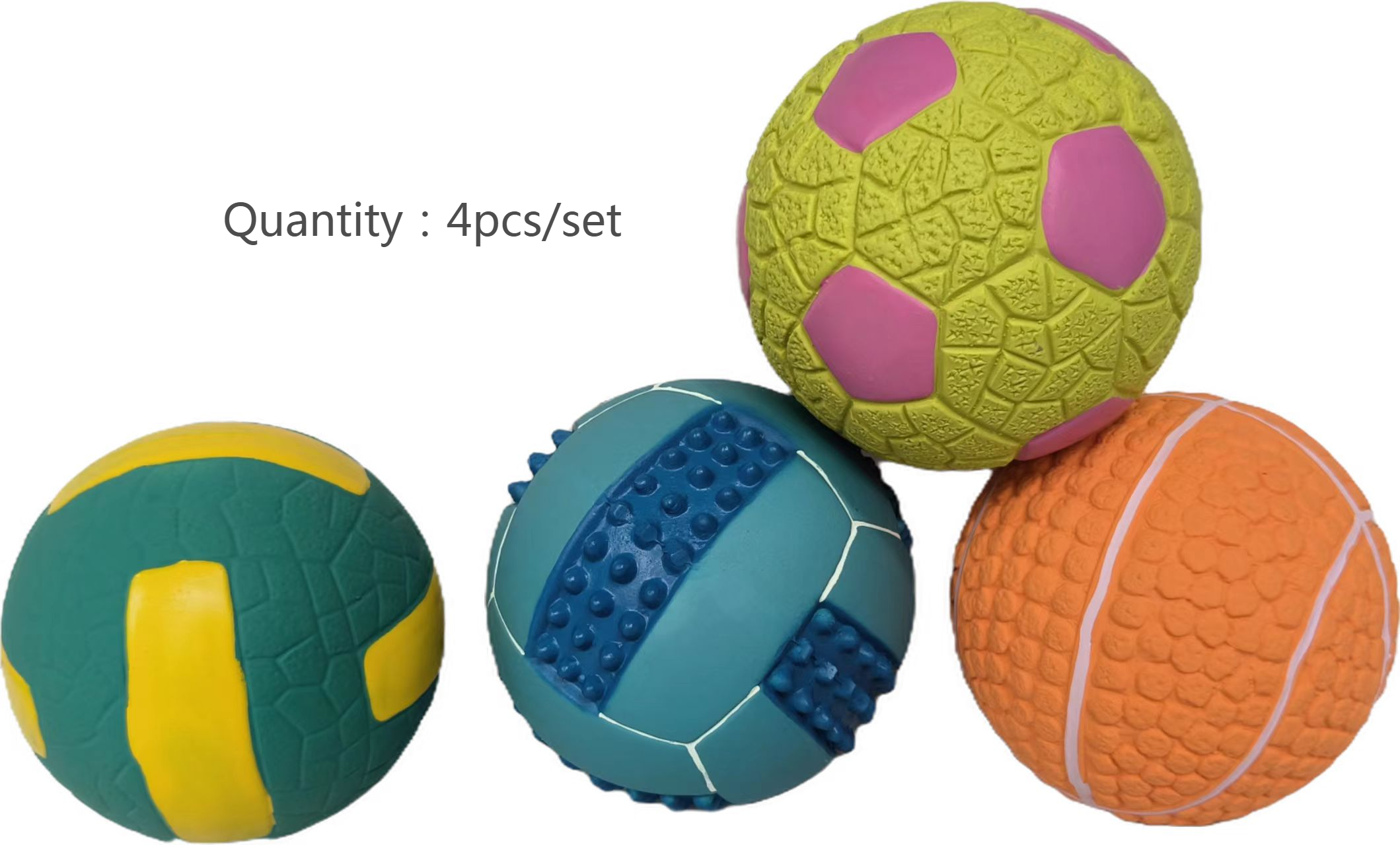 Squeaky Basketball Latex Dog Toys Wholesale New Sports Sustainable Dog Toys